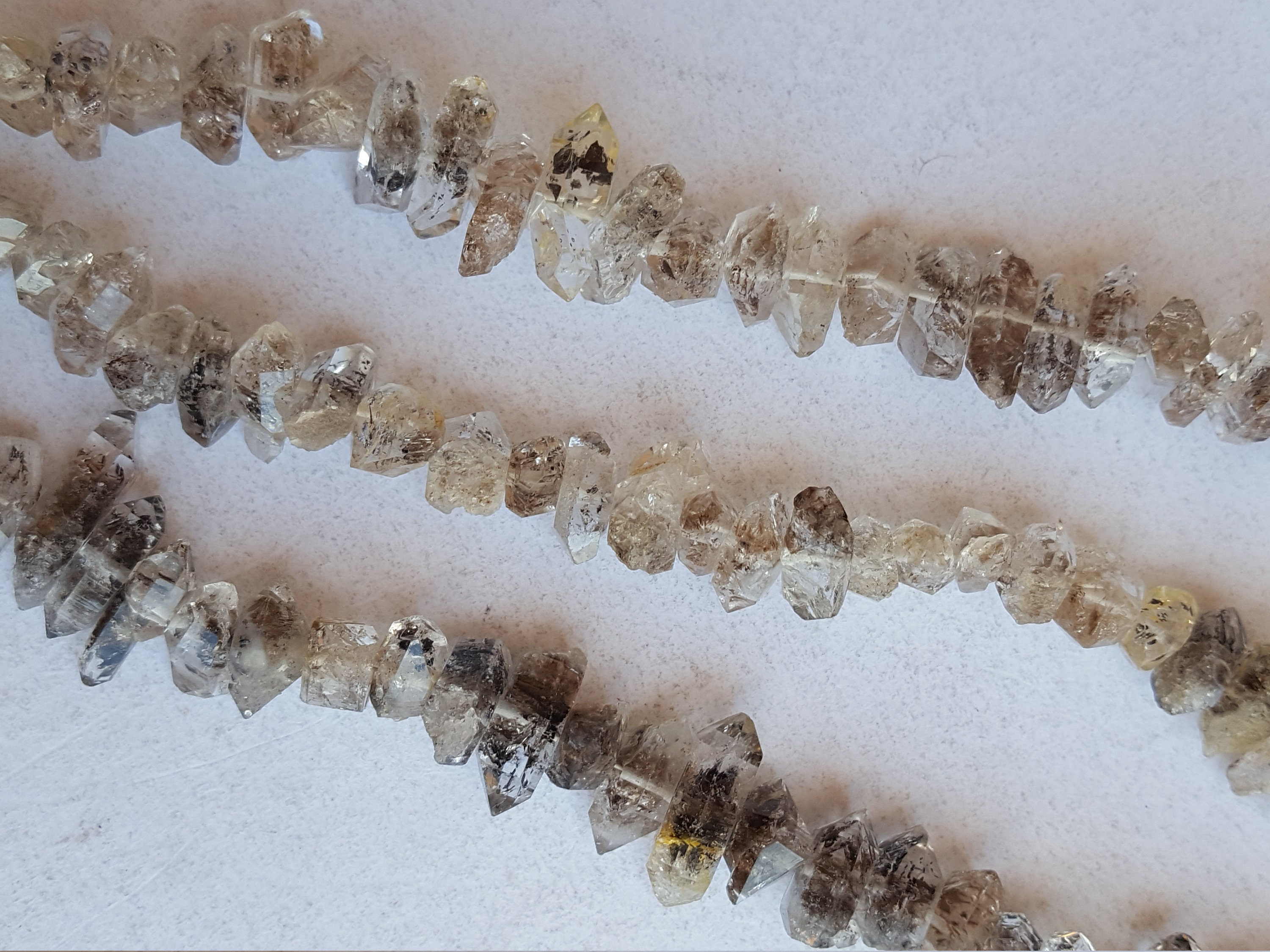 Newly Listed ~~~ Herkimer Diamond Nuggets ~~~ Quartz Nuggets ~~~ 15-21 MM ~~~ 14 beads ~~~ Sparkly Nuggets ~~~ 273 carat ~~~ AA quality