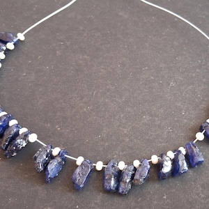 Newly Listed ~~~ Blue Sapphire Rough ~~~ Raw rough ~~~ 5-6 MM ~~~~~ 24 pieces ~~~ Side Drill ~~~ Wholesale price.