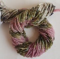 Natural micro multi Watermelon Tourmaline~~~ Faceted Rondelle ~~~1 Strand~~~ 2.25 MM-- 13 inches --- AAA quality product logo