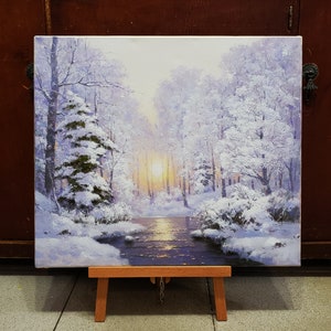 Snowy landscape	Snowy forest art	landscape painting	snowy oil painting	forest oil painting	Winter oil painting	nature oil painting	Winter nature	White tree art	Snow oil paintings	sunrise painting	Winter sunrise	sun in a forest