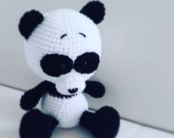 Little crochet panda bear - finished toy