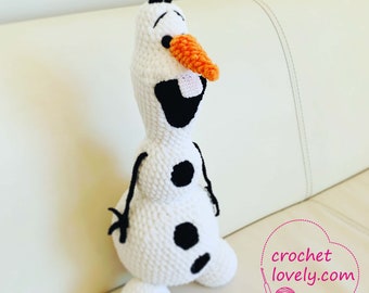 BIG crochet snowman Olaf - finished toy