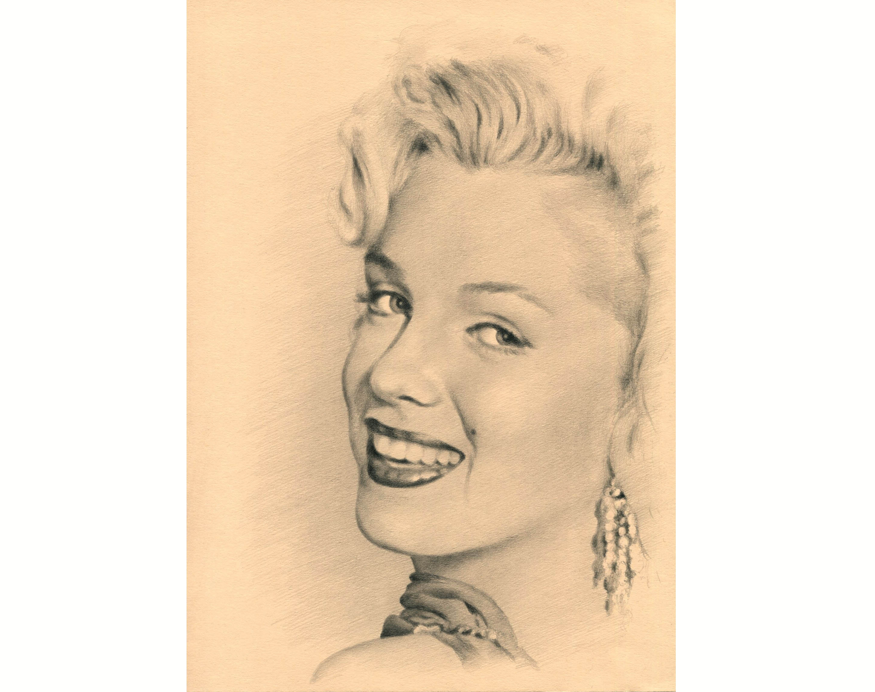  Marilyn Monroe Pencil Drawing Portrait Etsy