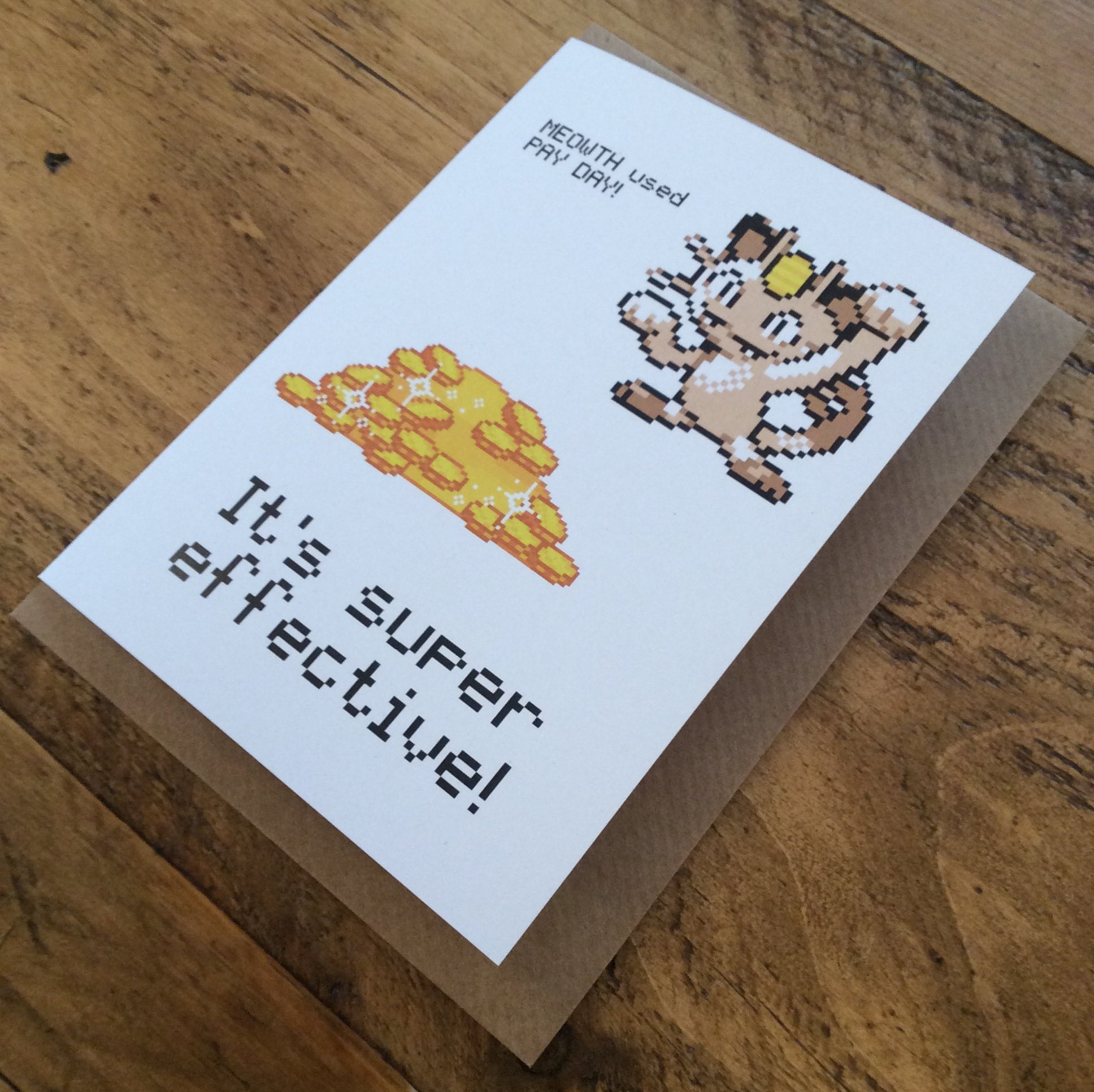 Meowth Pay Day Pokemon // Greetings card - Etsy.de