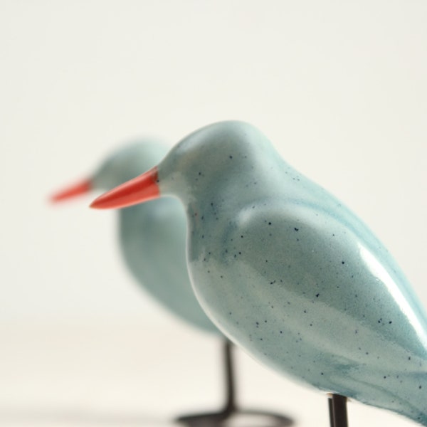 Kingfisher Ceramic Bird | Handmade Ceramic Figurine | Bird Lover Gift