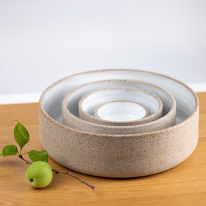 Set of four ceramic bowls | Size l, m, s, xs | Handmade bowls | Pottery Gift