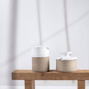Ceramic Creamer & Sugar Bowl | Pottery Gift Set | Handmade Ceramics