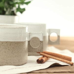2 Ceramic Mugs Handmade Coffee Lover Mugs Stoneware Pottery Gifts image 3