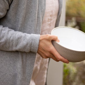 Ceramic bowl Size M Handmade ceramic bowl Modern serving bowl image 8