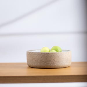 Handmade Ceramic Medium Serving Bowl: Modern Minimalist Design