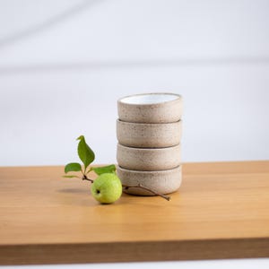 Handmade Ceramic Bowls - Set of Four Tiny Pottery Bowls