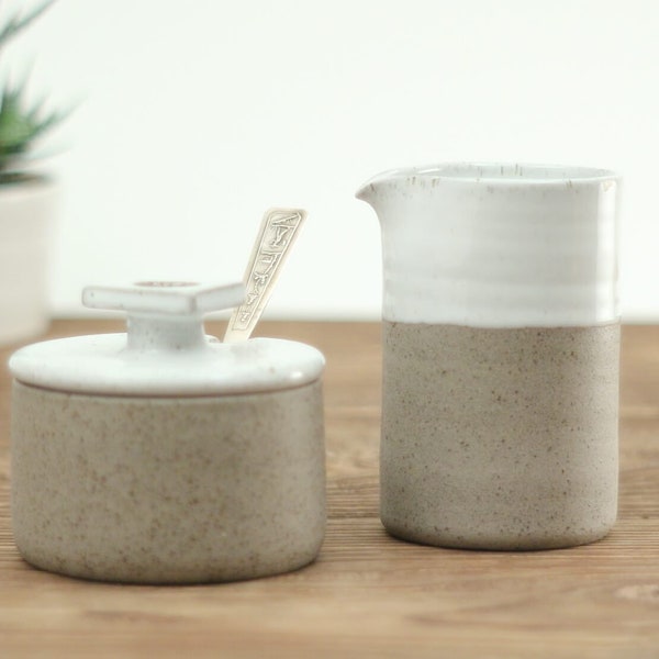 Ceramic Creamer & Sugar Bowl | Pottery Gift Set | Handmade Ceramics