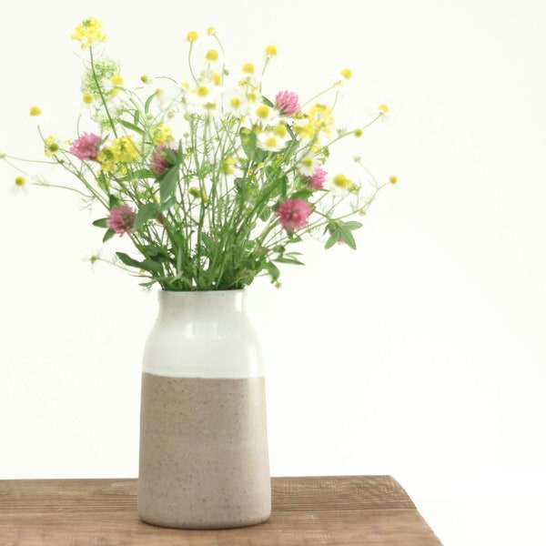 Ceramic Bud Vase | Decorative Flower Vase | Handmade Table Centerpiece