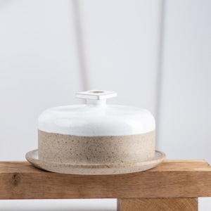 Butter Dish with Lid | Handmade Ceramic Dish | Round Butter Dish | Stoneware Kitchen Decor | Pottery Gifts