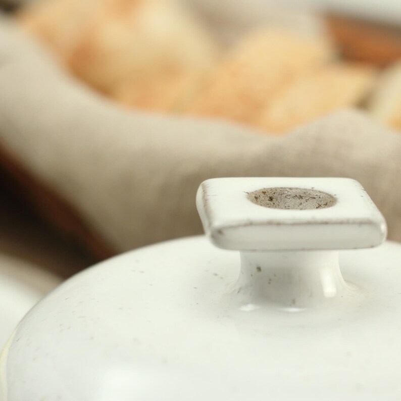 Butter Dish With Lid Handmade Ceramic Dish Round Butter Etsy