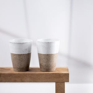 2 Ceramic Tumblers | Set of two Handmade Ceramic Mugs | Modern Ceramics