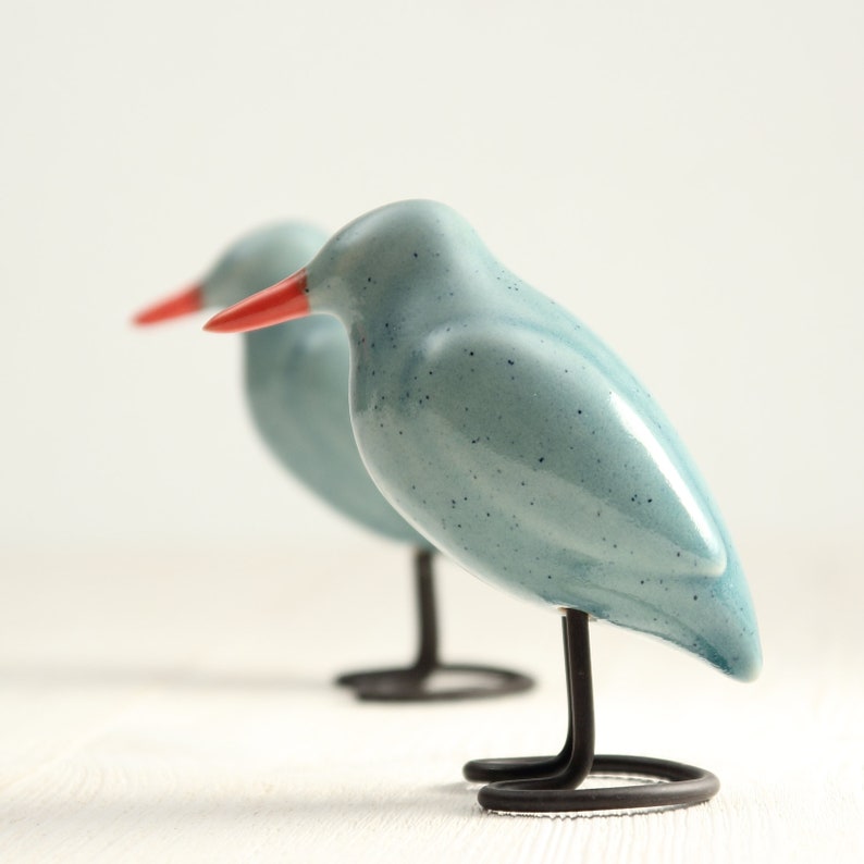 metal bird figurine home decor accent set of 3