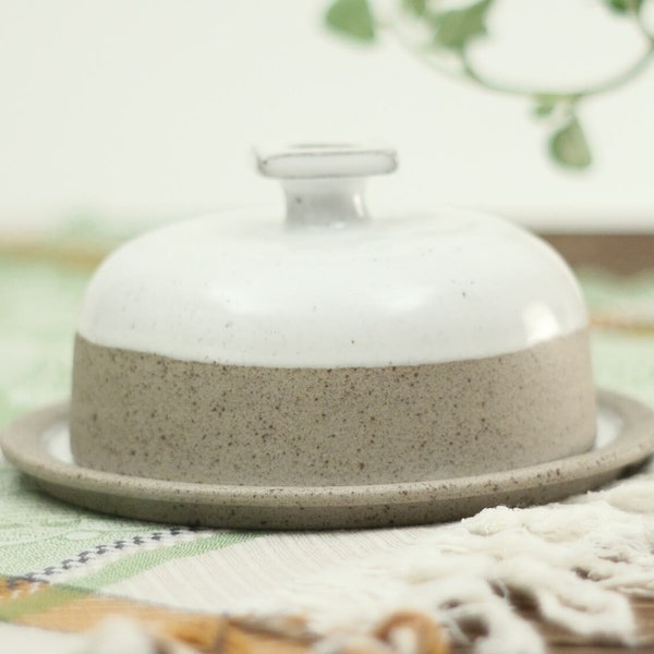 Butter Dish with Lid | Handmade Ceramic Dish | Round Butter Dish | Stoneware Kitchen Decor | Pottery Gifts