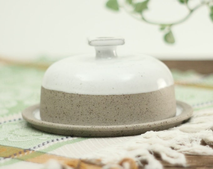 Butter Dish with Lid | Handmade Ceramic Dish | Round Butter Dish | Stoneware Kitchen Decor | Pottery Gifts