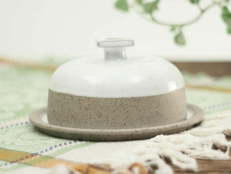 Butter Dish With Lid Handmade Ceramic Dish Round Butter Etsy