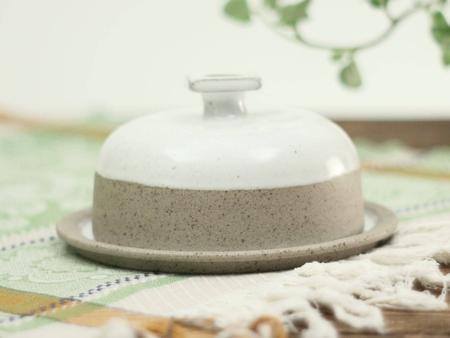 Butter Dish with Lid for Countertop Large Butter Dish Ceramics