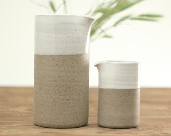 Ceramic Pitcher & Creamer | Pottery Gift Set | Handmade Ceramics