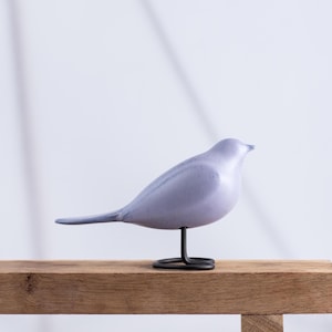 Handcrafted Ceramic Cuckoo: Decorative Blue Bird Figurine