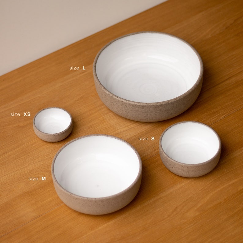 Ceramic bowl Size M Handmade ceramic bowl Modern serving bowl image 10