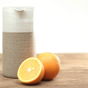 Large Ceramic Pitcher | Handmade Lemonade Jug | Pottery Gift