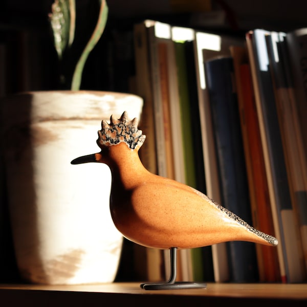 Hoopoe | Decorative Ceramic Bird | Handmade Bird Figurine
