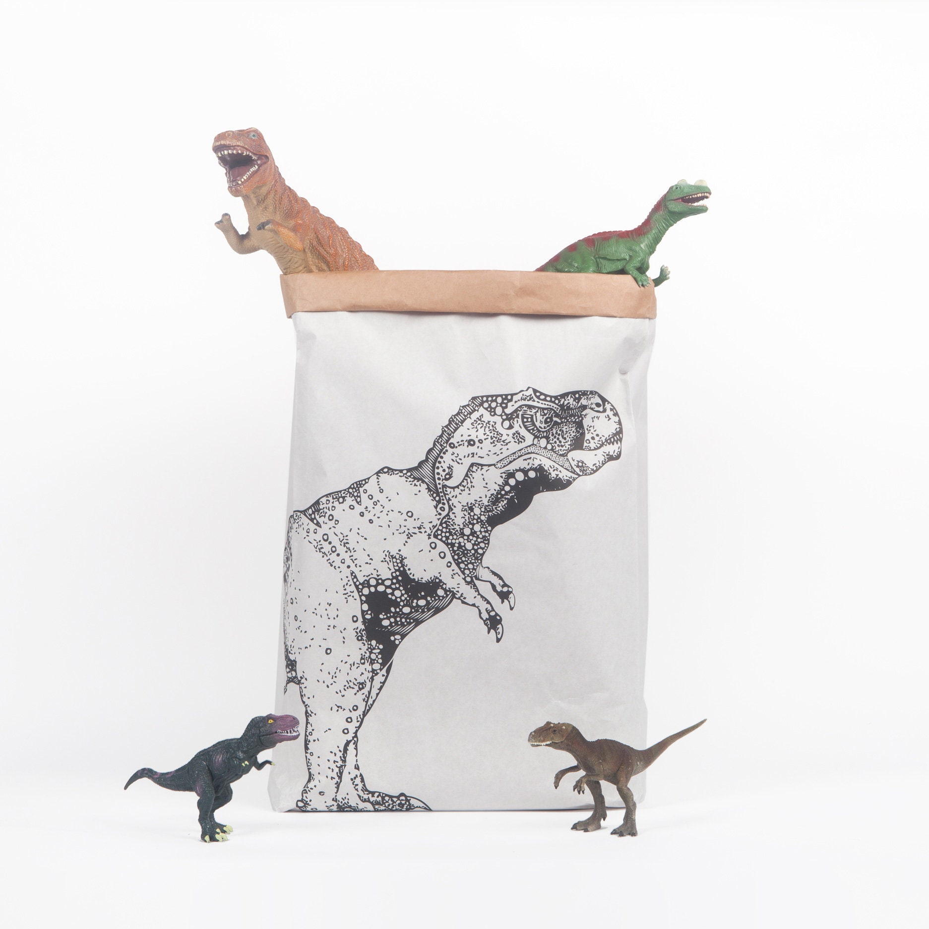 Personalised Dinosaur Toy Sack Kids Toy Storage Dinosaur Etsy