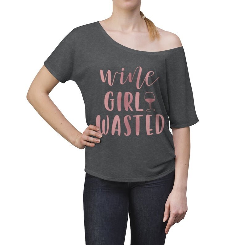 Wine Girl Wasted Wine Bachelorette Shirts Wine Shirt Bridesmaids Shirt Bridal Party Shirts Bachelorette Party Tshirt Bride T shirt