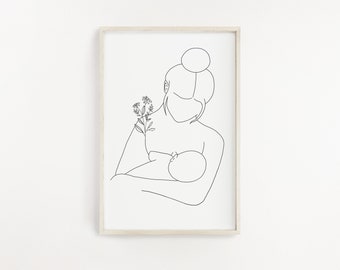 Breastfeeding Art Etsy