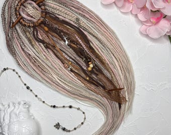 Dreadlocks in kanekalon biondo per donna: extension di capelli sintetici con punte libere