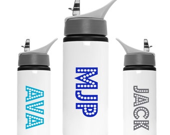 personalised Gym Water Bottle: Leak-Proof Aluminium Sports Bottle