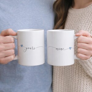 Tazze da caffè personalizzate "Tuo e Mio", tazze regalo per matrimonio