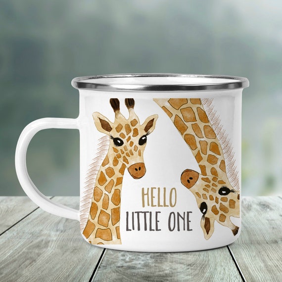 Hello Little One Mug Giraffe Baby Mug Baby s 1st Mug African