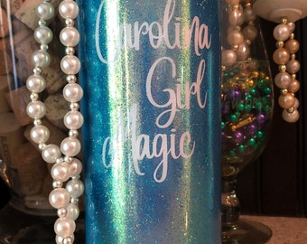 Custom Glitter Stainless Steel Tumbler (Medium)