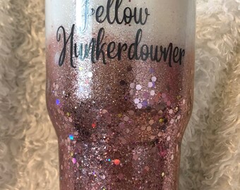 Custom Glitter Stainless Steel Tumbler (Large)