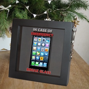 Birthday/Christmas Present Break Glass In Case of Emergency Gift Box Fun Novelty 3d Frame Keepsake Ideal Xmas Secret Santa Stocking Filler