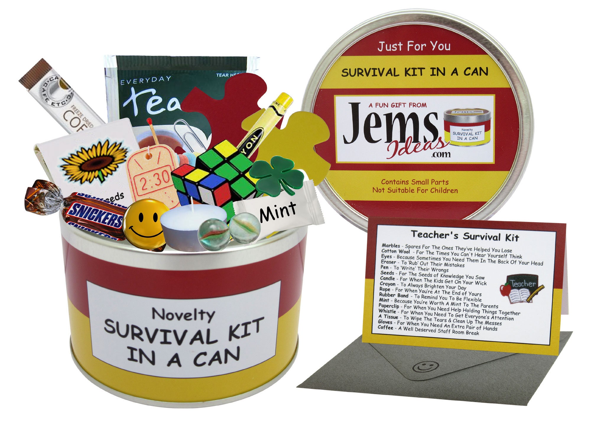 Teacher Survival Kit In A Can. Fun Gift With Card For Thank Etsy