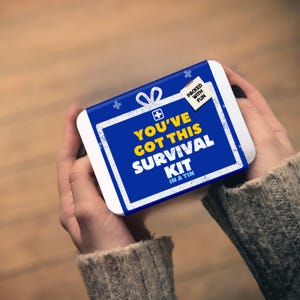You've Got This Survival Kit Tin — Positiv Lycka till, Muntra upp present till vänner | Körprov, Nytt Jobb, Start, Skilsmässa och Emotionellt Stöd