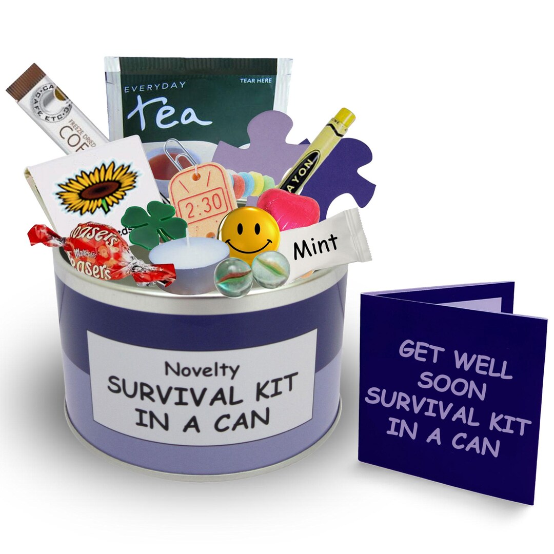 Get Well Soon Survival Kit in A Can. Fun Thinking of You/them Keepsake ...