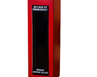 Fun Wine Bottle Gift Box – In Case of Emergency Bring Glass - Prosecco Champagne Whisky Display Perfect for Retirement Anniversary Birthday