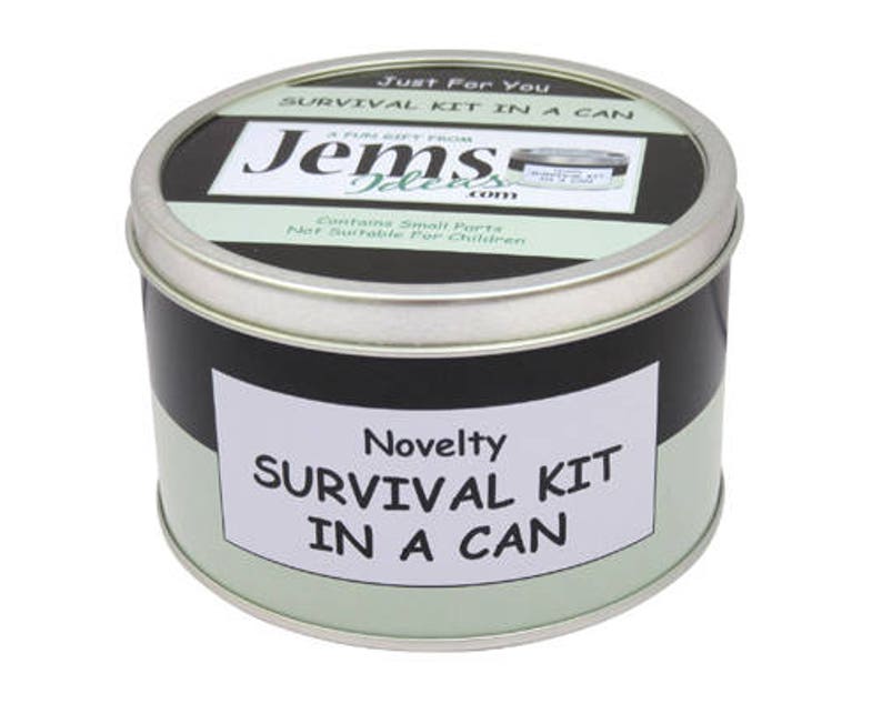 50th Birthday Survival Kit In A Can. Fun Happy Birthday Gift & Card. OTHER COLOURS AVAILABLE image 2