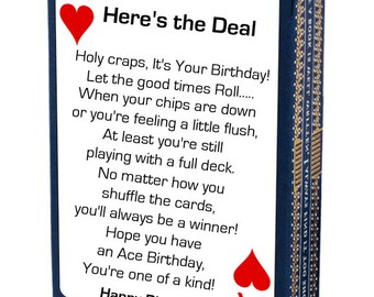 CUSTOM Suprise Present/Card Deal or No Deal Fun Happy Birthday Lucky Gift Box 