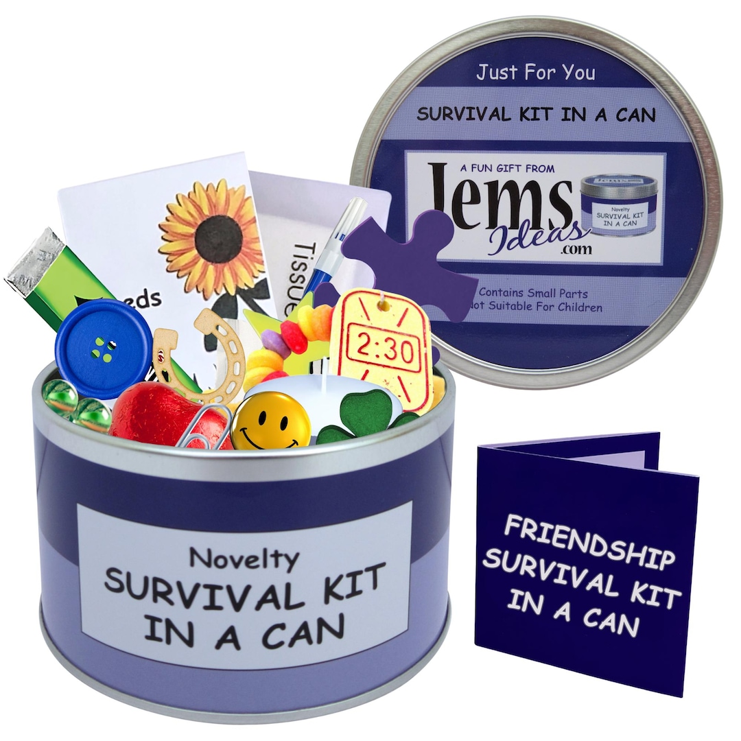 Friendship Survival Kit in A Can. Fun Gift & Card for A Special/best ...