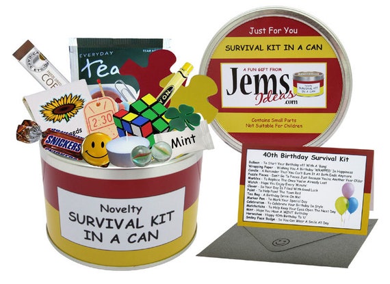 40th Birthday Survival Kit Fun Novelty Gift