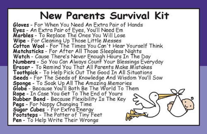 mum to be survival kit