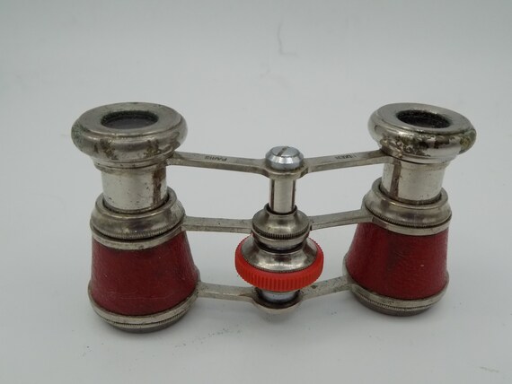 Ancienne Paire De Jumelles De Théâtre / Opéra – Noires – Grossissement 5x